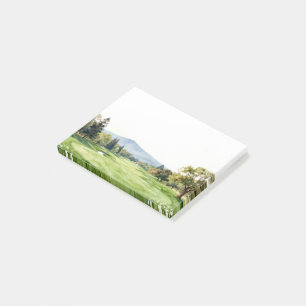 Golf Stationery Collection Premium Watercolor Post-it Notes