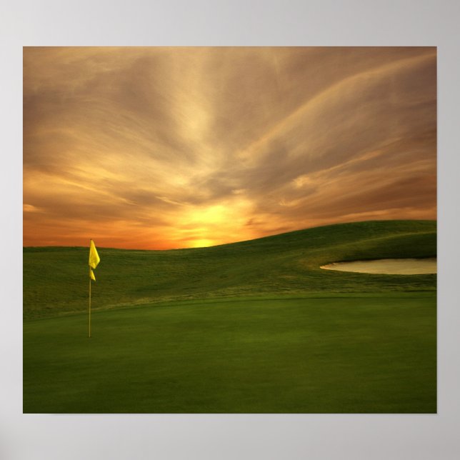 Golf Sunrise Poster (Front)