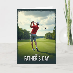 Golf Swing Fathers Day Card