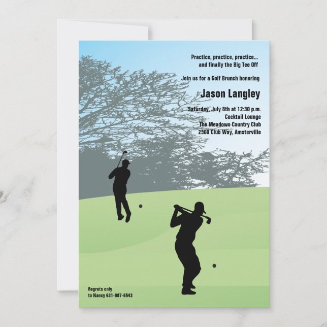 Golf Swing Invitation (Front)