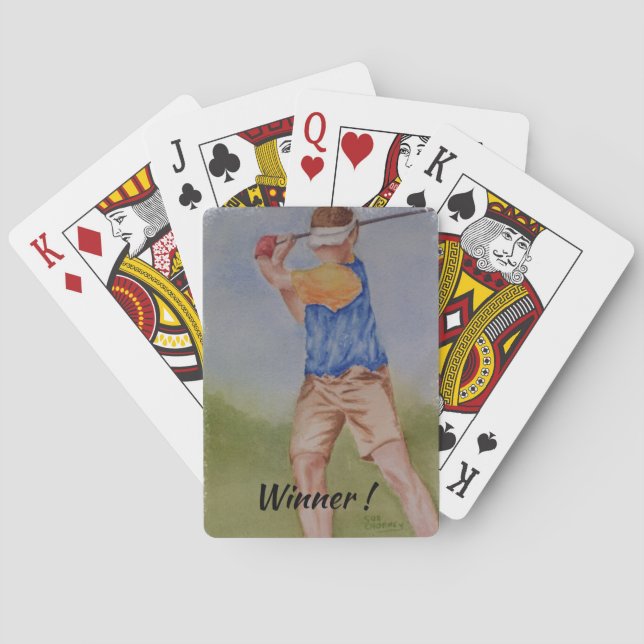GOLF SWING PLAYING CARDS (Back)