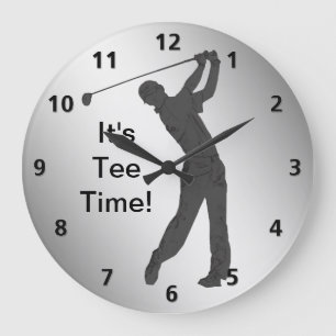 Golf Swinger Customisable Large Clock