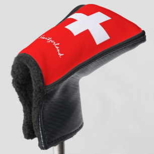 Golf Switzerland & Swiss Flag / Golf Clubs Covers