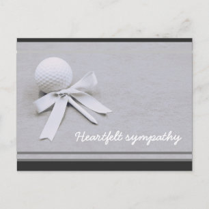 Golf Sympathy Card for a Golfer with golf ball