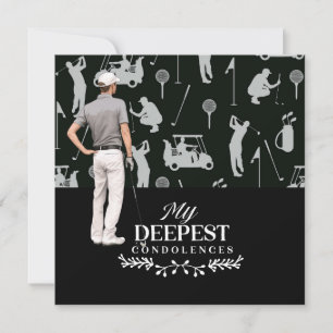 Golf sympathy sorry for your loss condolences card