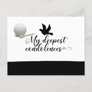 Golf sympathy sorry for your loss condolences post postcard