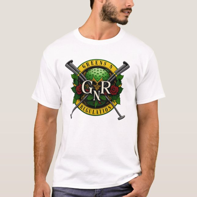 Golf T-Shirt Gun's N Roses Theme (Front)