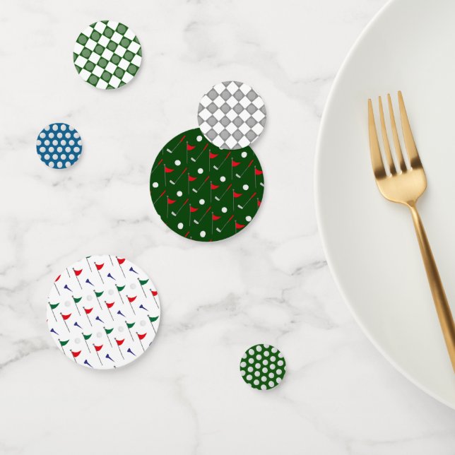 Golf table confetti  with golf ball and tees (Group)