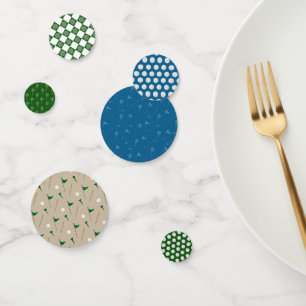 Golf table confetti  with golf ball and tees