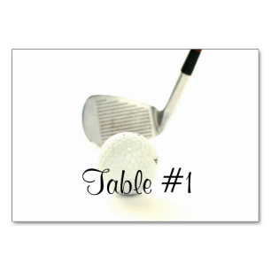 Golf Table Number