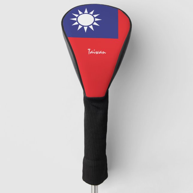 Golf Taiwan & Taiwanese Flag / Golf Clubs Covers (Front)