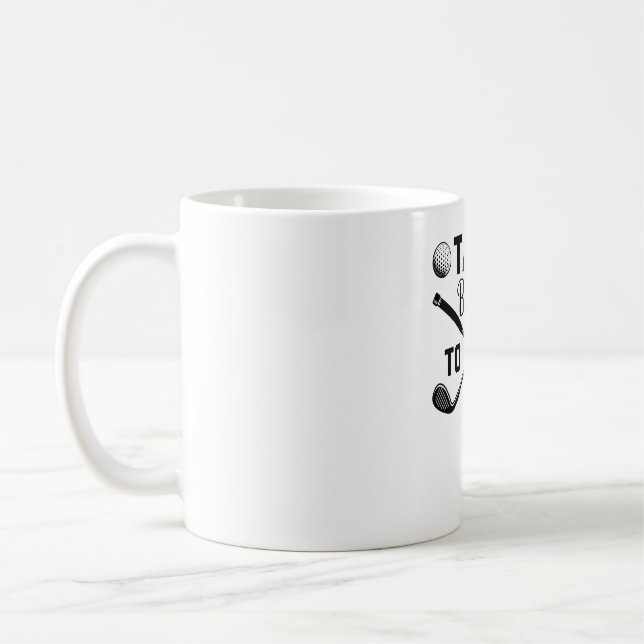 Golf Talk Birdie to Me Funny Coffee Mug (Left)