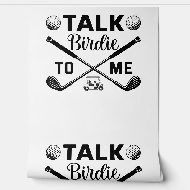 Golf Talk Birdie to Me Funny Wallpaper (Unrolling)