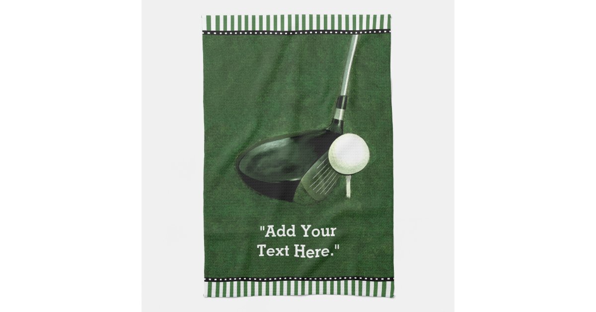 golf tea towel Zazzle