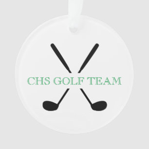 Golf Team Clubs Player School Year Award Keepsake Ornament