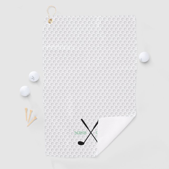 Golf Team INITIALS Golfing Clubs Ball Player Golf Towel (InSitu)