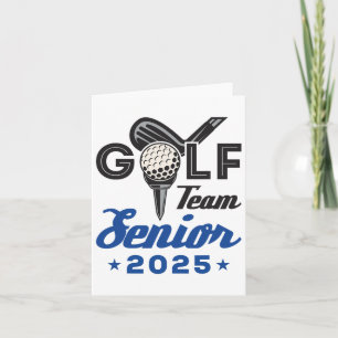Golf Team Senior 2025 Graduation Night Cl Of 2025 Card