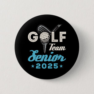Golf Team Senior Class of 2025 Golfer 6 Cm Round Badge