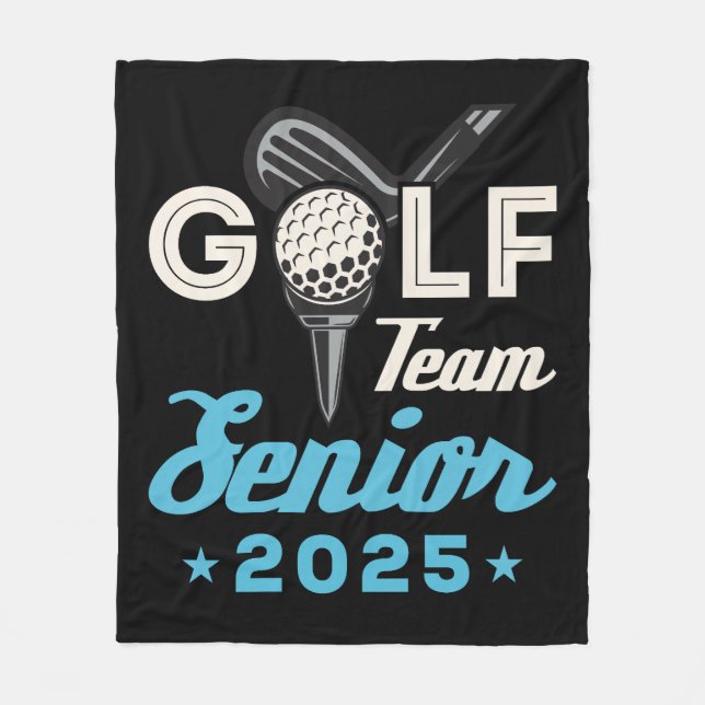 Golf Team Senior Class of 2025 Golfer Fleece Blanket (Front)