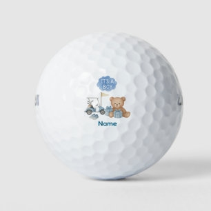 Golf Teddy Bear It's Boy for Baby Shower Balls