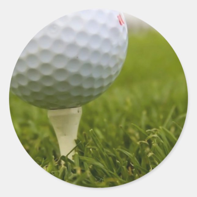 Golf Tee Design Sticker (Front)