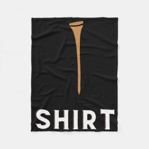 Golf Tee Funny Golfing Fleece Blanket