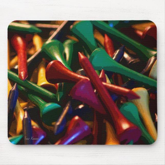 Golf Tees Mouse Mat (Front)
