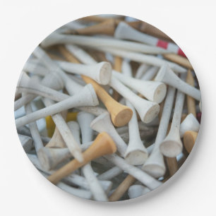 Golf Tees Paper Plate