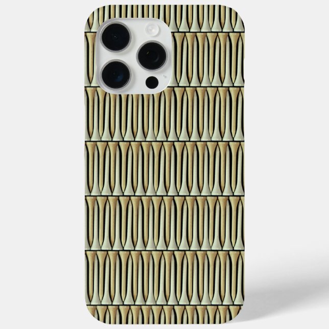  Golf Tees Pattern on I phone 15 Pro Max Cases (Back)