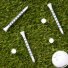 Golf Tees Stripe Blue & White