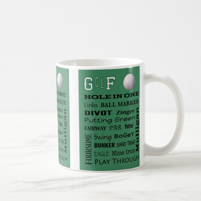 GOLF Terminology Coffee Mug (Right)