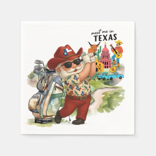 Golf Texas Golfer is Golfing Napkin