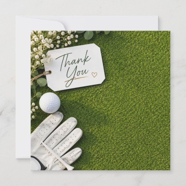 Golf  thank you card (Front)