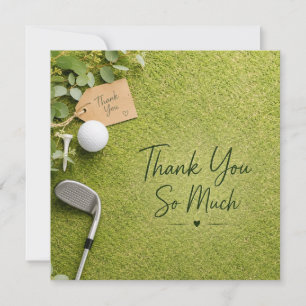 Golf thank you card
