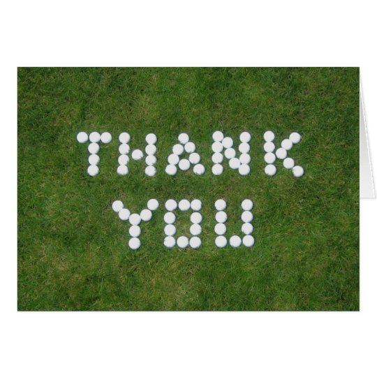 Golf Thank You Card