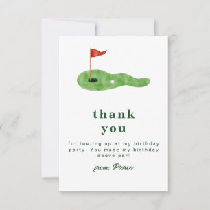 Golf Thank You Card