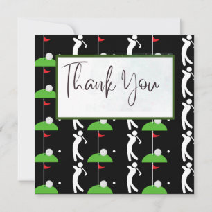 Golf   thank you card