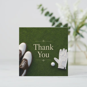 Golf thank you card