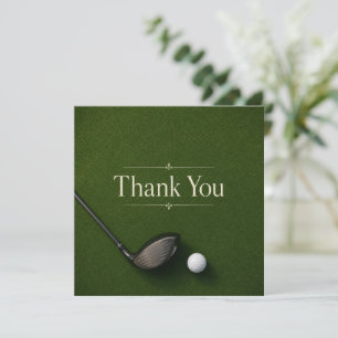Golf thank you card