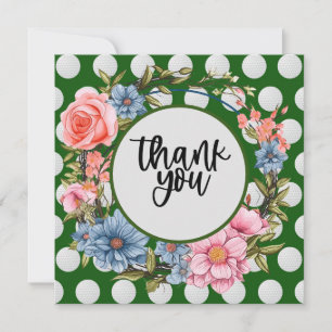 Golf  thank you card