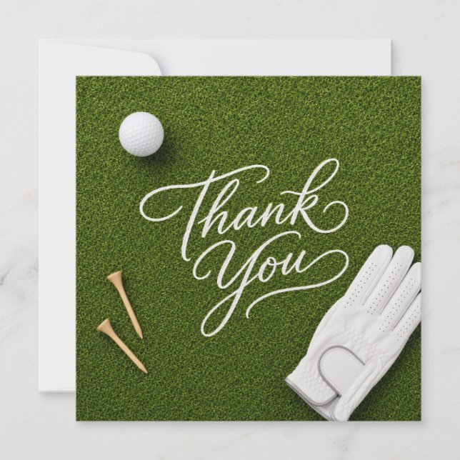 Golf thank you card  (Front)