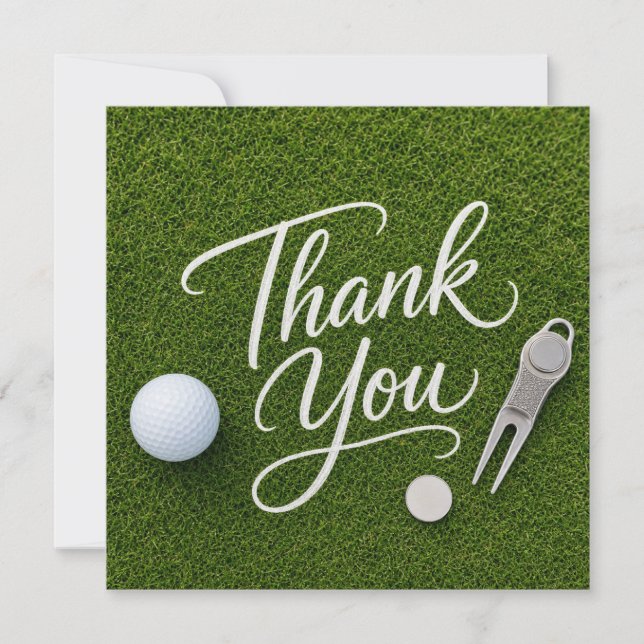 Golf thank you card  (Front)