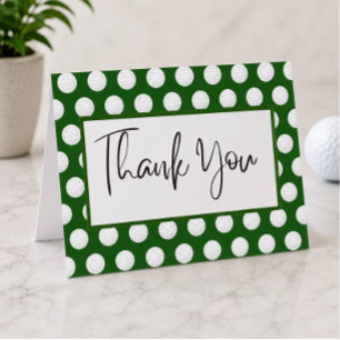 Golf thank you card