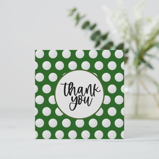 Golf  thank you card (Standing Front)
