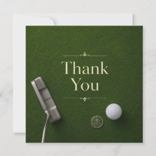 Golf thank you card