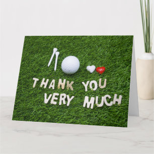 Golf Thank you card