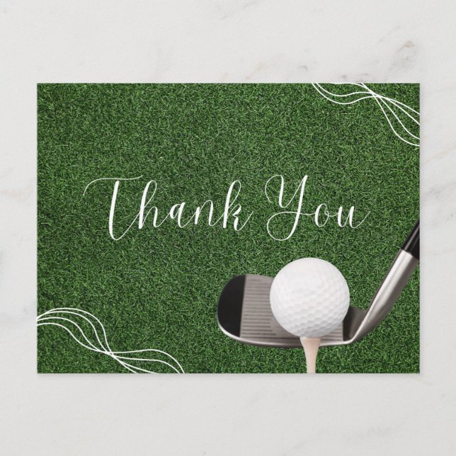 Golf Thank you card for golfer  (Front)