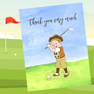 Golf Thank you card for golfer 