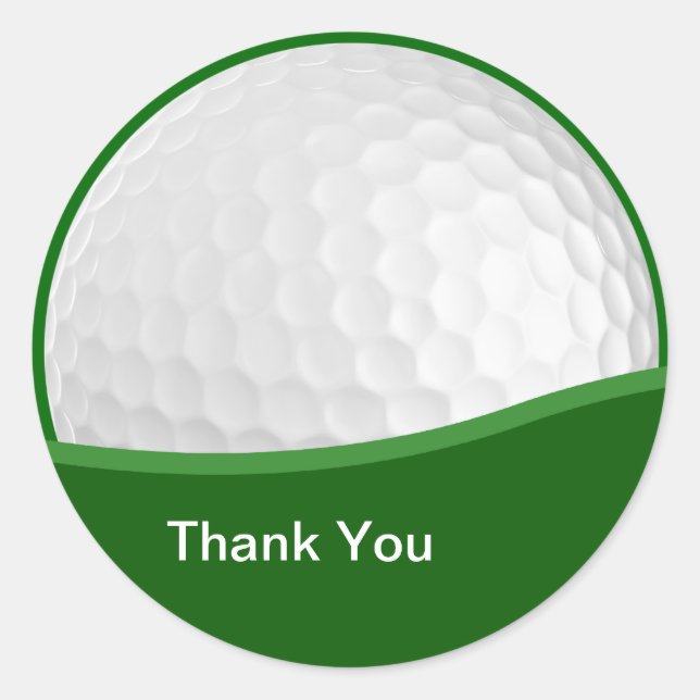Golf Thank You Stickers (Front)