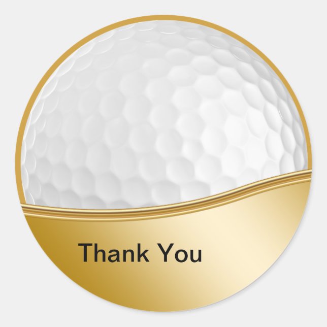 Golf Thank You Stickers (Front)